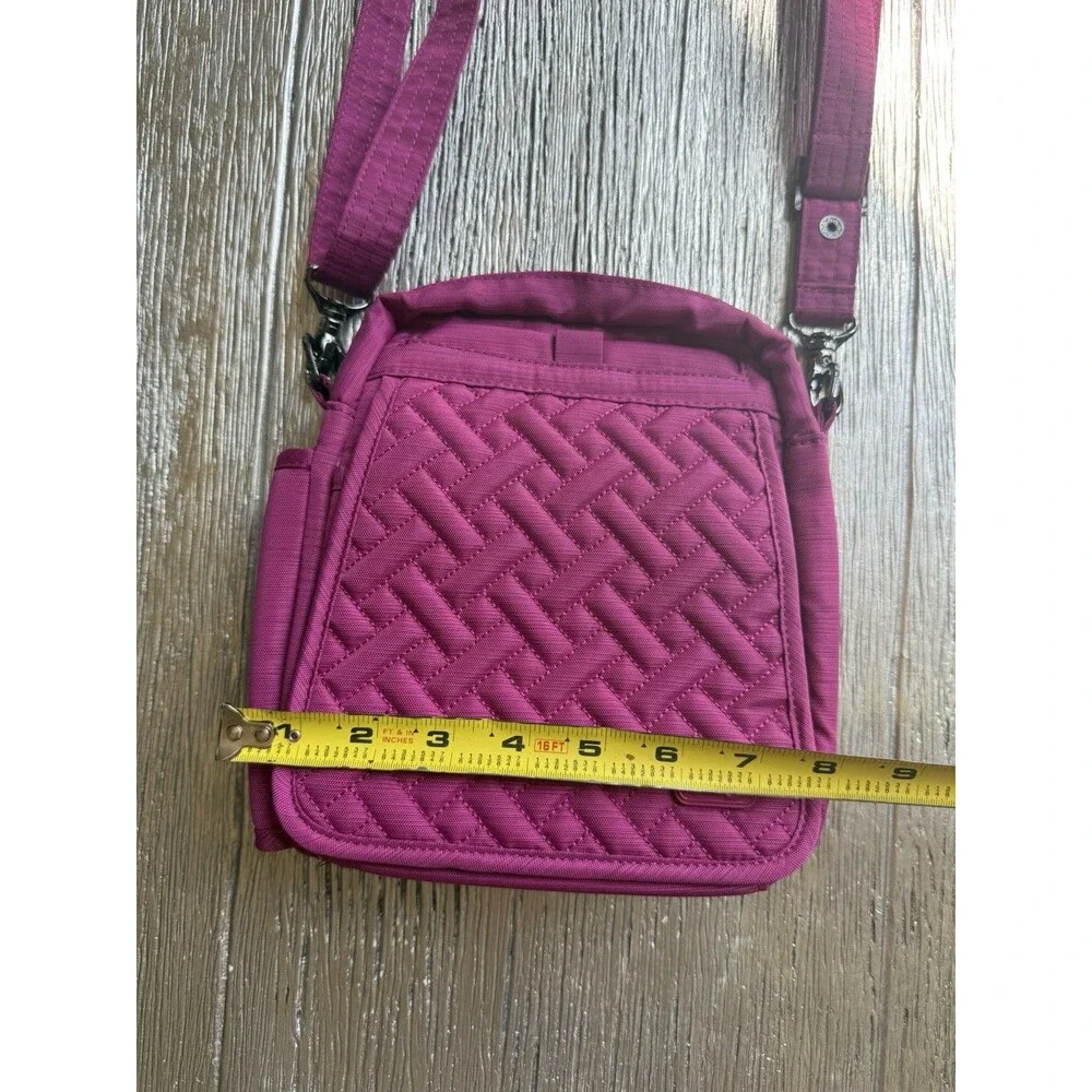 LUG Flapper SE Convertible Crossbody Bag Brushed Fuchia Travel Lightwight Purse